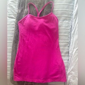Lululemon Pink Power Y Tank